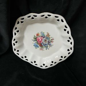 Lovely Vintage Apulum Trinket Dish. Fine Porcelaine. Made in Romania.